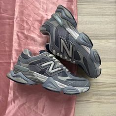 Joe Freshgoods x New Balance NB9060 Arcrtic Gray Mens Sneakers Best Work Shoes, Gray Shoe, Joe Freshgoods, Shoe Storage Ideas, N Logo, Hype Shoes