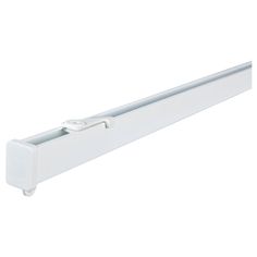 a white light fixture on a white background