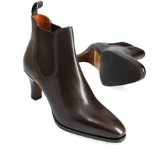 HEELED CHELSEA BOOTS WOMEN IN BROWN VITELLO Heeled Chelsea Boots, Chelsea Boots Women, Women Boots, Boots Women, Chelsea Boots, Heeled Boots, Chelsea, Womens Boots, Boots