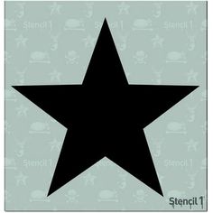 a black star on a gray background