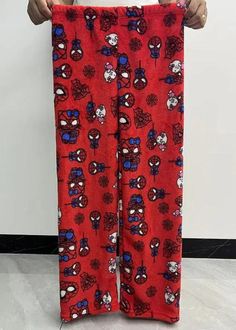 Hello Kitty Spider Man Loose Pajamas — My Comfy Pant Spiderman Clothes, Spiderman Outfit, Clothes Pants, Warm Pants, Comfy Pants, Bell Bottom Pants, Cotton Velvet, Cute Couples Goals, Long Pants