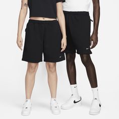 These classic hoops-inspired shorts are made with soft, brushed French terry for easy comfort. Nike Relaxed Fit Shorts For Streetwear, Black Sportswear Shorts For Leisure, Leisure Black Sportswear Shorts, Nike Black Leisure Shorts, Sporty Black Shorts For Leisure, Black Athletic Shorts For Loungewear, Black Casual Sportswear Athletic Shorts, Black Relaxed Fit Athletic Shorts For Leisure, Black Sporty Athletic Shorts For Loungewear