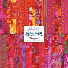 the kaffe fassett collective's collection of colorful fabrics