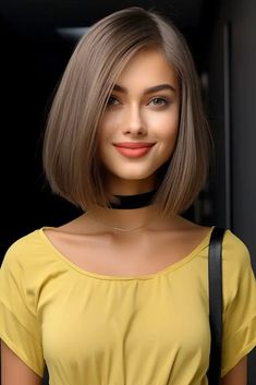 Neck Haircut, Marine Vacth, Brown Bob Hair, Bold Haircuts, Beautiful Haircuts, Short Brown Hair, Hot Short, Short Bob Haircuts