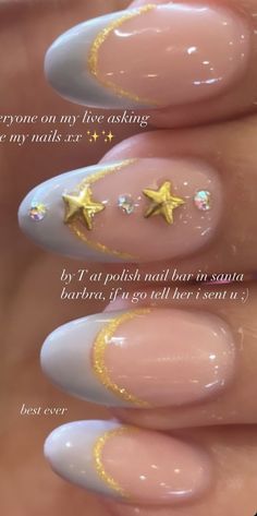 Iconic Nail Designs, Almond Nails Kawaii, Nails For Japan, Xs Almond Nails, Sandy Liang Nails, Mermaid Core Nails, Nail Inspo Korean, Jenny Aesthetic, Angel Number Nails