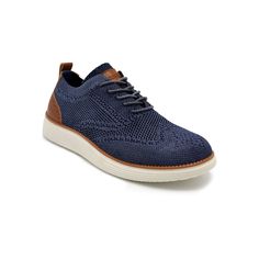 These Akademiks men's everyday oxford shoes are a wardrobe must-have. Click this FOOTWEAR GUIDE to find the perfect fit and more! These Akademiks men's everyday oxford shoes are a wardrobe must-have. Click this FOOTWEAR GUIDE to find the perfect fit and more! FEATURES Breathable knit upper Memory foam for all day comfort Lace-up closure for a secure fitDETAILS Polyester knit fabric upper and lining Synthetic thermoplastic polyvinyl chloride midsole and outsole Round toe Lace-up closure EVA footb Casual Wingtip Oxfords, Casual Slip-on Synthetic Oxfords, Casual Synthetic Wingtip Oxfords, Casual Blue Wingtip Oxfords, Casual Blue Plain Toe Oxfords, Casual Wingtip Oxfords With Cushioned Footbed, Casual Blue Oxfords With Round Toe, Polyvinyl Chloride, Memory Foam