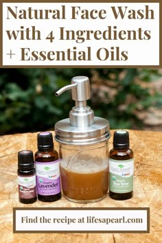 Essential Oil Face Wash Recipe, Diy Facial Wash With Essential Oils, Diy Cleaning Oil For Face, Homemade Face Wash For Acne, Diy Face Wash Daily, Diy Natural Face Wash, Face Wash For Combination Skin, Essential Oils Face Wash, Face Wash Diy