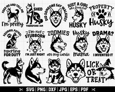 husky svg files are available for free to use on the web or in print