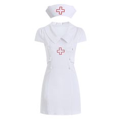 Nurse Dress, Nurse Dress Uniform, Nurse Outfit, Suit White, Professional Wear, Nurse Uniform, Nursing Clothes, Nursing Dress, Lingerie Dress