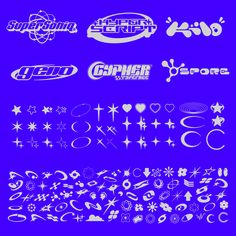 various logos and symbols are shown on a purple background, as well as an image of the