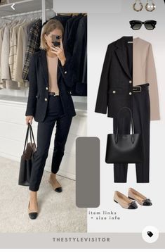 Important Meeting Outfit, The Style Visitor, Tweed Jacket Outfit Work, Skirt Work Outfits Women, Black Pants Outfit For Work, Elegant Work Wear, Smart Casual Work Outfit Women, Casual Work Outfits Women, Smart Casual Work Outfit