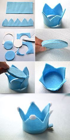 how to make a paper crown out of felt