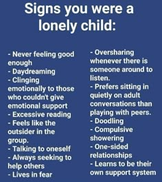 Lonely Child, Understanding Emotions, Mental Health Therapy, Inner Child Healing, Emotional Awareness, My Mental Health, Psychology Facts, Feeling Good