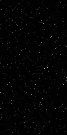 the night sky is filled with white stars