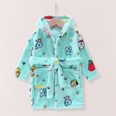 Horse Robe / 3T 90cm-100cm Cartoon Kid Bathrobe Long Sleeve Cartoon Print Sleepwear, Long Sleeve Cartoon Print Sleepwear For Home, Cute Blue Home Sleepwear, Cozy Blue Sleepwear For Sleepovers, Cute Blue Winter Sleepwear, Cozy Long Sleeve Outerwear For Sleepovers, Blue Hooded Sleepwear For Pajama Party, Blue Hooded Sleepwear For Sleepover, Playful Long Sleeve Winter Sleepwear