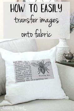 how to easily transfer images onto fabric