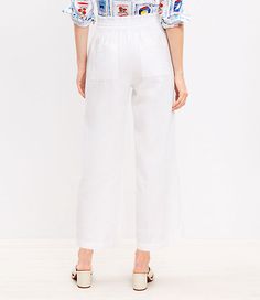 Fabrication:58% Linen 42% Cotton,Garment Care:Machine Washable Loft Tall Pull On Linen Cotton Wide Leg Pants Size Medium White Women's by Loft Size Regular - M White Women's Regular, Wide, Leg, Pants, 58%, Linen, 42%, Cotton, Machine, Washable Tall Pants, Large White, Petite Size, Summer Collection, Effortless Style, Fabric Care, Wide Leg Pants, Wide Leg, Loft