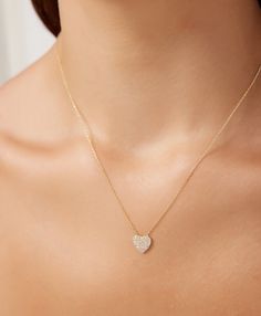 14K SOLID YELLOW GOLD HEART NECKLACE Here is a dainty, delicate and simple, yet classy minimalist Heart Necklace w/CZ. This is 14k Solid Yellow Gold. ( We do not sell filled or plated jewelry) Perfect for everyday use. PRODUCT DETAILS Material: 14k Solid Gold Overall Length: 16.5 inches Heart Dimension: 9.25mm Absolutely stunning. Comes in a gift box. Shipping Policy Item will be shipped within 1-3 business days of receiving full payment. Return Policy -You may return the unused item in its orig Yellow Gold Heart Necklace, Dainty Heart Necklace, Classy Minimalist, Heart Necklace Diamond, Aquamarine Necklace, Necklace Diamond, Solitaire Necklaces, Gold Heart Necklace, Emerald Necklace