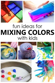 fun ideas for mixing colors with kids that are easy to make and great for painting