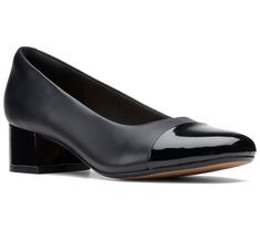 Elevate your everyday look with the Marilyn Sara, featuring a chic leather cap toe design that seamlessly blends style with comfort. The feel-good footbed, with targeted padding and full-length cushioning, ensures all-day ease without compromising on elegance. Perfect for both office and casual wear, these heels promise a polished finish to any outfit. From Clarks. Leather Heels With Cushioned Footbed, Leather Heels With Cushioned Footbed And Fitted Design, Fitted Leather Heels With Cushioned Footbed, Leather Cap Toe Heels For Fall, Mally Beauty, Adaptive Clothing, Chic Leather, Pendant Watches, Leather Cap