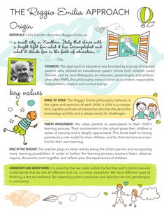 the regio - entia approach is shown in this handout for children to learn how