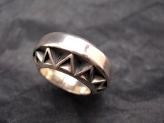 "Chunky Geometric ring for men or women. FREE EXPRESS SHIPPING! Your new jewelry direct to your door! When we designed this Hip Hop jewelry piece, we were inspired by the never-ending quest of life in space and the fascinating exploration of the unknown. Flying saucers, UFOs, Nasa space crafts and the star trek 'voyager' in particular. A ring like this is proof that a standard design is just not enough. Cadi jewelry's dazzling and powerful cocktail ring is highly detailed in sterling silver or g Geometric Silver Ring As Gift, Silver Geometric Rings As Gifts, Silver Geometric Ring As Gift, Silver Geometric Ring Gift, Silver Geometric Ring For Gift, Sterling Silver Rings With Artistic Design, Unique Silver Geometric Rings, Geometric Sterling Silver Ring, Silver Geometric Sterling Silver Ring