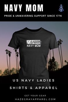 This classic Ladies Navy Mom T-shirt features a white flag set against a dark background color. Get this design on a 4.3 oz. 100% cotton ladies tee by District. No Navy mom should be without one of these. Available in 8 women's sizes and 5 colors. Mom Pride, Navy Mom, Mom Life Quotes, White Flag, Gifts For Veterans, Military Gifts, Parenting Humor, Dark Background, Dark Backgrounds