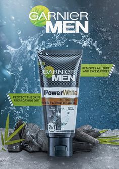 Face Wash Photography Products, Face Wash Poster Design, Face Wash Social Media Post, Face Wash Creative Ads, Face Wash Packaging Design, Garnier Face Wash, Man Deodorant, Skincare Poster