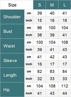 the size chart for men's shorts