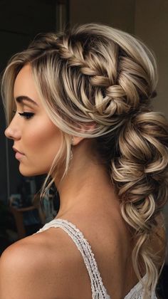 Effortless Braids Hair styles Updo for Dutch Braids Hair Styles Updo 👱 Bohemian Hairstyles Wedding, Braided Updo Hairstyles, Bohemian Wedding Hair, Medieval Hairstyles, Dutch Braid Hairstyles, Dutch Braids, Wedding Braids, Sleek Updo, Hairstyles Trendy