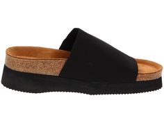 Naot Tampa Women's Sandals Black Stretch Modern Slip-on Footbed Sandals With Cork-bed Midsoles, Modern Footbed Sandals With Cushioned Flat Heel, Casual Slides With Removable Insole And Wedge Heel, Casual Wedge Heel Footbed Sandals With Arch Support, Casual Slip-on Sandals With Cork Midsoles, Casual Black Footbed Sandals With Textured Sole, Chanel Espadrille, Cruise Outfits, Shoe Closet