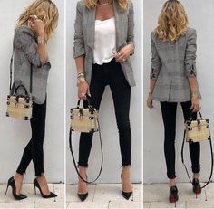 Business Event Outfit Classy, Fashionable Work Outfit, Office Outfit, Office Dress, Summer Work Outfits, Double Denim, Professional Attire