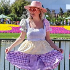 Making Memories And Looking Stunning Is Our Thing! This Dress Is So Iconic And Trendy. The Color Combo And The Silhouettes Are Just Gorgeous. We Know You'll Have The Best Time In It! Women's Square Neck Short Puff Sleeve Tiered Color Block Gingham Check Mini Dress Size Bust Waist Hips M (8-10) 36-37 29-30 38-39 Liz Is 5'7 And Wears A Size Medium Cute Spring Mini Dress For Picnic, Spring Mini Dress With Square Neck For Picnic, Square Neck Mini Dress For Spring Picnic, Pink Short Sleeve Dress For Picnic, Gingham Dress With Short Sleeves For Garden Party, Spring Picnic Dress With Short Sleeves, Short Sleeve Dress For Spring Picnic, Spring Picnic Short Sleeve Dress, Pink Spring Dress For Picnic