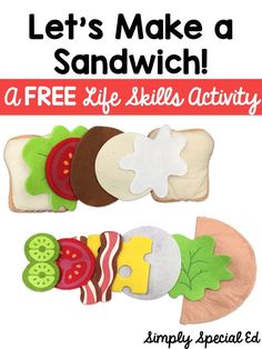 let's make a sandwich a free life skills activity