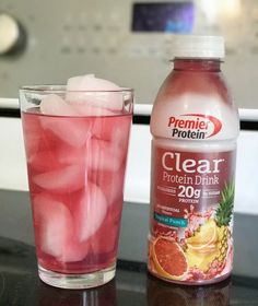 Protein Drinks For Women, Healthy Protein Drinks, Protien Drinks, Clear Protein Drinks, Bariatric Protein, Protein Juice, Liquid Protein, Bariatric Meals, Low Carb Protein Bars