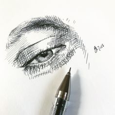 a pencil drawing of a man's face