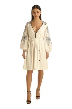 This Womens Dresses item is sold by ShopStree. Ships from United States. Listed on Aug 1, 2023 Floral Cape, Dori Embroidery, Cord Belt, Top Embroidery, Embroidered Shirts, White Embroidered Dress, Balloon Sleeve Dress, Linen Midi Dress, Cocktail Event