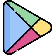 an image of a colorful object that is in the shape of a cone on a white background