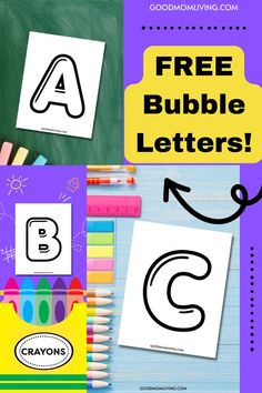 bubble letter alphabet free printable Ecse Classroom, Fonts Bubble, Letters Bubble, Printable Bubble Letters, Bubble Lettering, Letters Graffiti