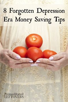 8 Depression Era Money Saving Tips - Here are some money saving tips from the depression era that can help you save money and spend less. Survival Items, Frugal Tips, Frugal Living Tips, Saving Ideas, Smart Money