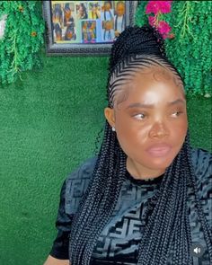 Ponytail Carrot Hairstyle, Carrot Singles Hairstyle, Ghanian Lines Hairstyles Latest Ponytail, Half Carrot Hairstyles, Feed In Braids Cornrows Ponytail, Carrot Braids, Carrot Hairstyles For Black Women, Ghanian Lines, Fire Hairstyles