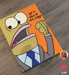 a book with an image of homer simpson on the front and back cover that says, get a deal of his rings