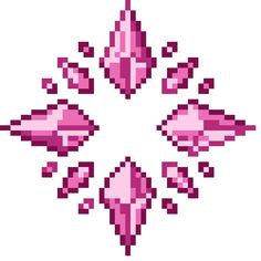 an image of pixel art in pink and purple