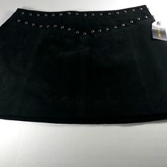 Forever 21 Blk. Suede Leather Skirt. Size L. 32" W. 14" L. Black. Studded Front. Zips In Back. Fully Lined. Nwt. Trendy Forever 21 Skirt For Night Out, Forever 21 Mini Skirt For Night Out In Fall, Forever 21 Skirt For Fall Night Out, Forever 21 Skirt For Night Out In Fall, Forever 21 Pencil Mini Skirt For Night Out, Edgy Forever 21 Mini Skirt For Night Out, Edgy Mini Skirt For Night Out By Forever 21, Edgy Party Skirt From Forever 21, Forever 21 Skirts