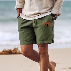 Season:Spring  Summer; Fabric:Cotton Blend; Gender:Men's; Style:Hawaiian,Casual; Occasion:Streetwear,Outdoor,Going out,Holiday; Fit Type:Regular Fit; Function:Comfort,Breathable; Waistline:Mid Waist; Pattern:Cow; Design:Elastic Waist,Drawstring,Print; Pants Type:Summer Shorts,Beach Shorts,Shorts; Fly Type:Elasticity,Drawstring; Front page:FF; Listing Date:12/15/2023; Hips:; Length:; Waist:; Fit US Size:; Fit UK Size:; Fit EU Size:; Pants Length:Short