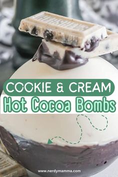 Fast and easy to make this fun Cookies and Cream Hot Cocoa Bomb Recipe makes a yummy cup of hot chocolate in a cute container. Check it out! Chocolate Shot Glasses, Chocolate Shots, Hot Cocoa Bomb, Vegan Hot Chocolate, Hot Chocolate Bomb, Gluten Free Candy, Cup Of Hot Chocolate, Bombe Recipe, Winter Treats