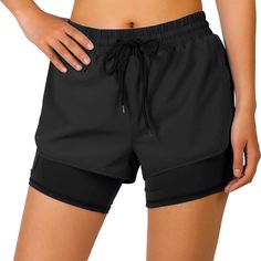 women running shorts-black Women's Running Shorts, Running Clothes Women, Womens Athletic Shorts, Fitness Wear Outfits, Sports Shorts Women, Running Shorts Women, Women's Activewear, Active Wear Shorts, Active Shorts