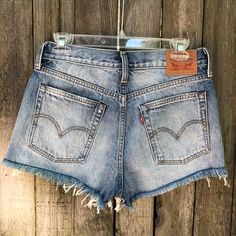 Super Cute And Trendy High Waisted Levis’s Shorts!! New Without Tags; Never Worn!! Add This Summer Staple To Your Closet :) High Waisted Levis, Levis Denim Shorts, Size 28 Jeans, Levi Shorts, Summer Staples, Fashion Ideas, This Summer, Jean Shorts, Levi's