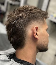 Burst Fade Mullet, Fade Mullet, Mohawk Hairstyles Men, Burst Fade, Hairstyle For Men, Mullet Haircut, Faded Hair, Men Haircut Styles