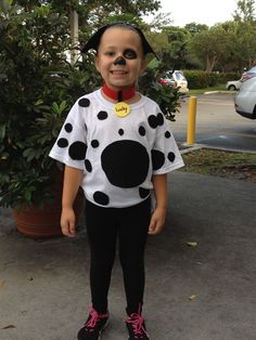 Toddler Dalmatian Costume, Baby Dalmatian Costume, Dog Costume Diy, Dalmatian Halloween Costume